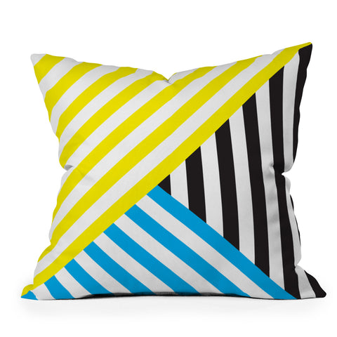 Three Of The Possessed Wave TriColour Throw Pillow