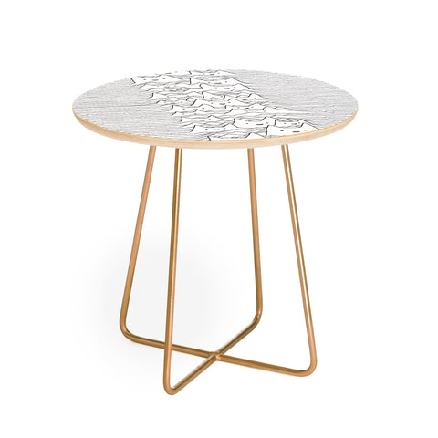 Tobe Fonseca Furr Division White Round Side Table