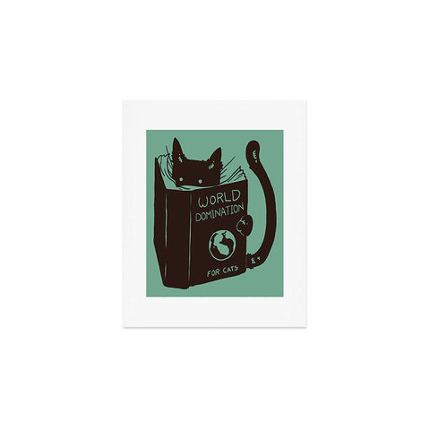 Tobe Fonseca World Domination for Cats Green Art Print