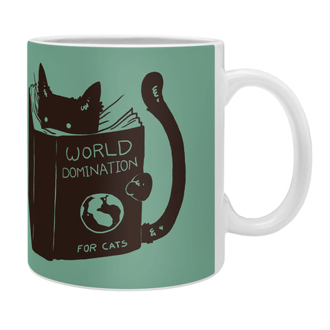 Tobe Fonseca World Domination for Cats Green Coffee Mug