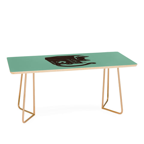 Tobe Fonseca World Domination for Cats Green Coffee Table