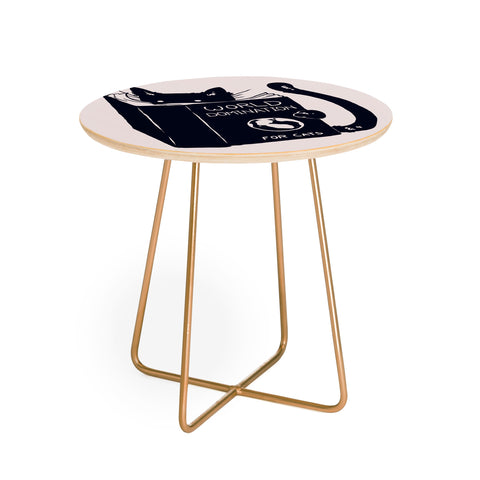 Tobe Fonseca World Domination For Cats Round Side Table