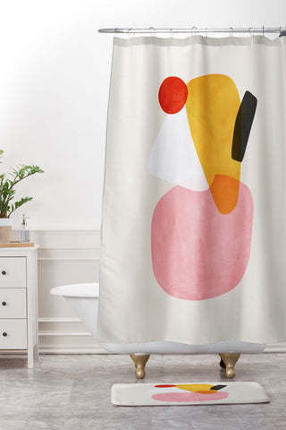 Tracie Andrews Mikado Shower Curtain And Mat