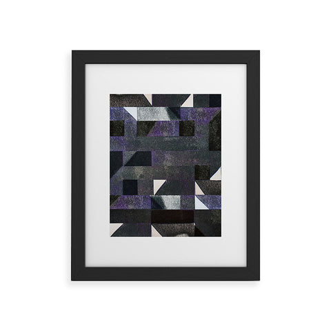 Triangle Footprint Ca7 Framed Art Print