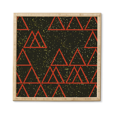 Triangle Footprint Cosmos4 Framed Wall Art