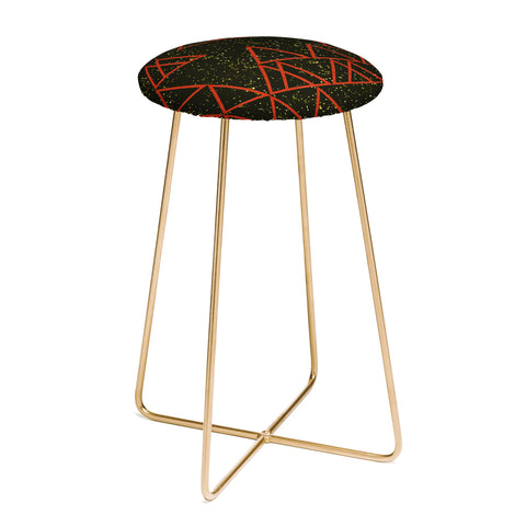 Triangle Footprint Cosmos4 Counter Stool