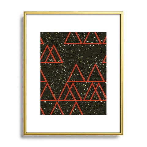 Triangle Footprint Cosmos4 Metal Framed Art Print