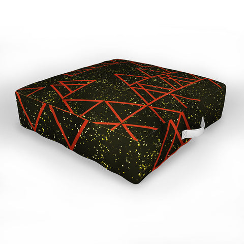 Triangle Footprint Cosmos4 Outdoor Floor Cushion