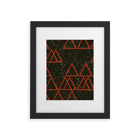 Triangle Footprint Cosmos4 Framed Art Print