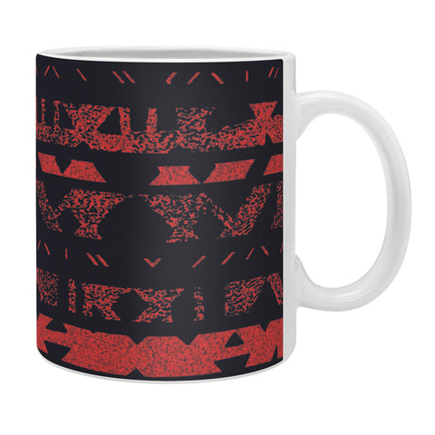 Triangle Footprint Lindiv1 Red Coffee Mug