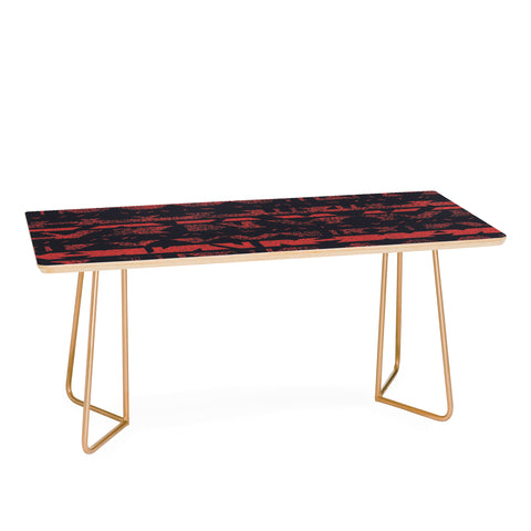 Triangle Footprint Lindiv1 Red Coffee Table