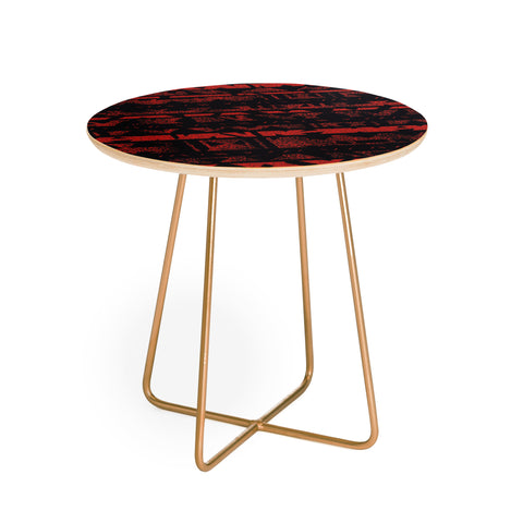 Triangle Footprint Lindiv1 Red Round Side Table