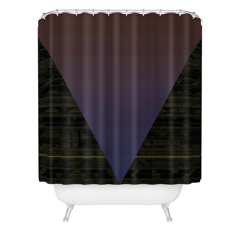 Triangle Footprint Lindiv5 Shower Curtain