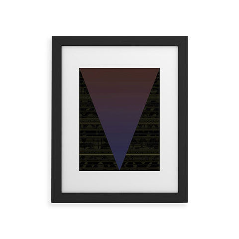 Triangle Footprint Lindiv5 Framed Art Print