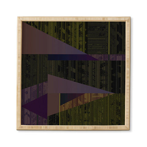 Triangle Footprint Lindiv6 Framed Wall Art