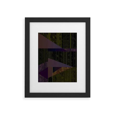 Triangle Footprint Lindiv6 Framed Art Print