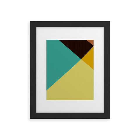 Triangle Footprint Tridiv1 Mega1 Framed Art Print