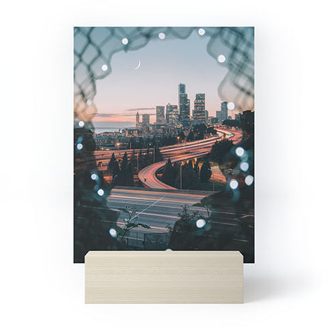 Tristan Zhou Seattle Cityscape Mini Art Print