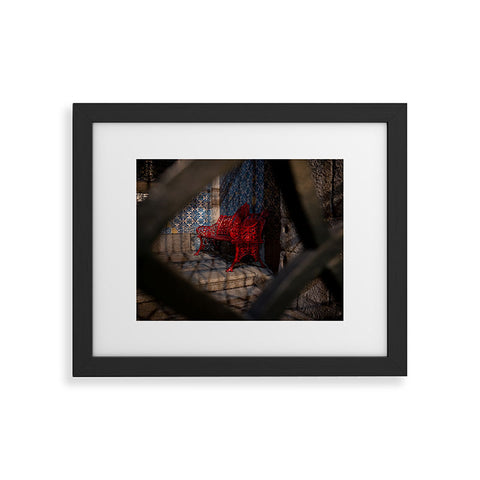 TristanVision Hidden Benches in Portugal Framed Art Print