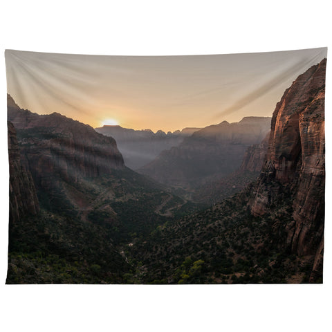 TristanVision Sunkissed Canyon Zion National Park Tapestry