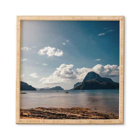 TristanVision Tropical Beach Philippines Paradise Framed Wall Art