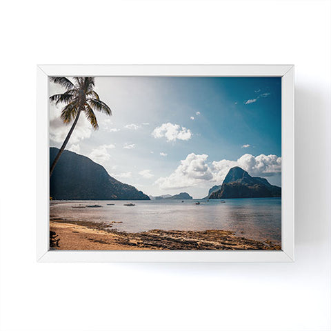 TristanVision Tropical Beach Philippines Paradise Framed Mini Art Print
