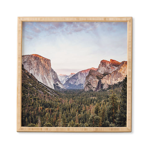TristanVision Yosemite Tunnel View Sunset Framed Wall Art