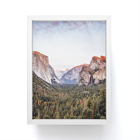 TristanVision Yosemite Tunnel View Sunset Framed Mini Art Print
