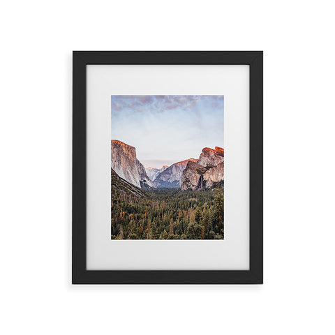 TristanVision Yosemite Tunnel View Sunset Framed Art Print