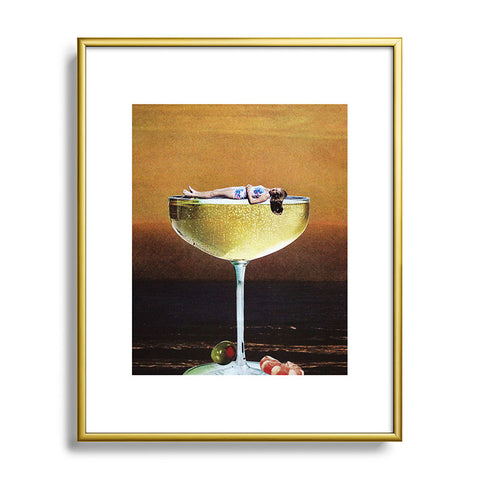 Tyler Varsell Champagne Sunset I Metal Framed Art Print