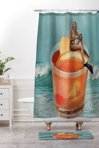 Tyler Varsell Old Fashioned Shower Curtain And Mat