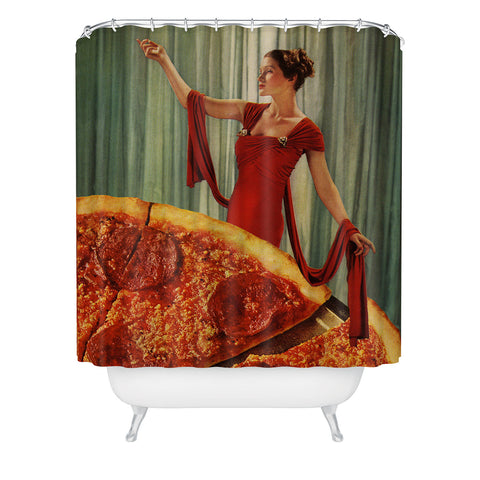 Tyler Varsell Pizza Party II Shower Curtain