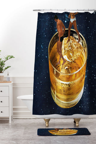 Tyler Varsell Space Date Shower Curtain And Mat