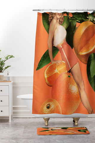 Tyler Varsell Vitamin C Orange Shower Curtain And Mat