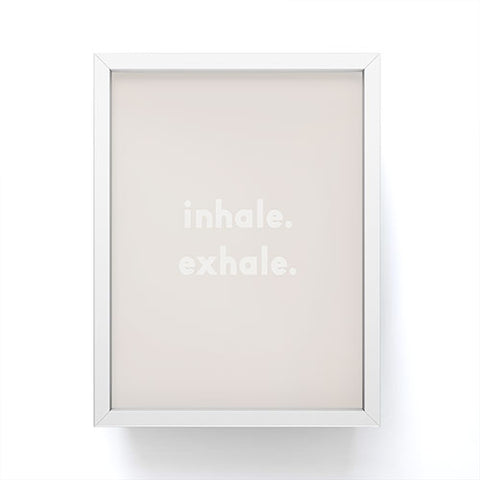 Urban Wild Studio inhale exhale blush new Framed Mini Art Print