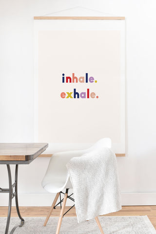 Urban Wild Studio inhale exhale multi Art Print And Hanger