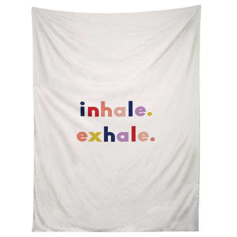 Urban Wild Studio inhale exhale multi Tapestry