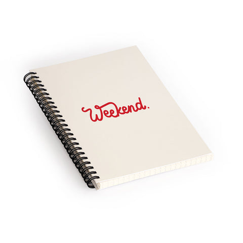 Urban Wild Studio weekend in red Spiral Notebook
