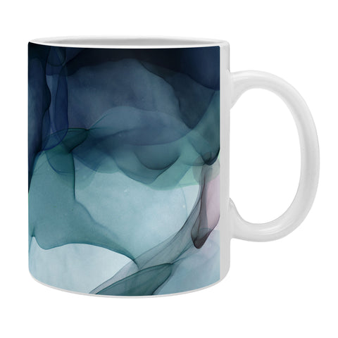 UtArt Night Blue Flowing Art Coffee Mug