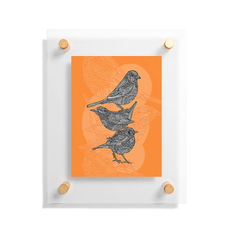 Valentina Ramos 3 Little Birds Floating Acrylic Print