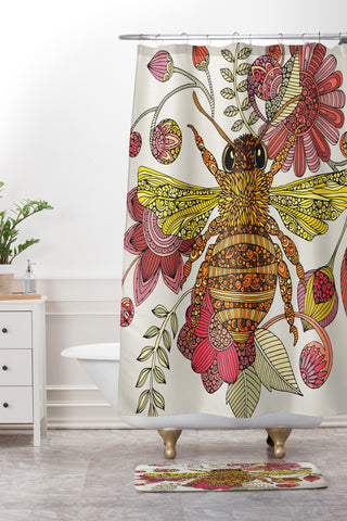 Valentina Ramos Bee Awesome Shower Curtain And Mat