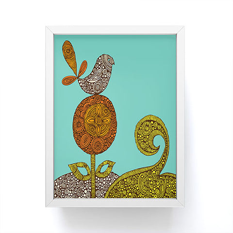 Valentina Ramos Bird In The Flower Framed Mini Art Print