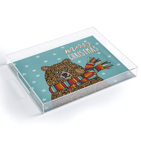 Valentina Ramos Christmas Bear Acrylic Tray
