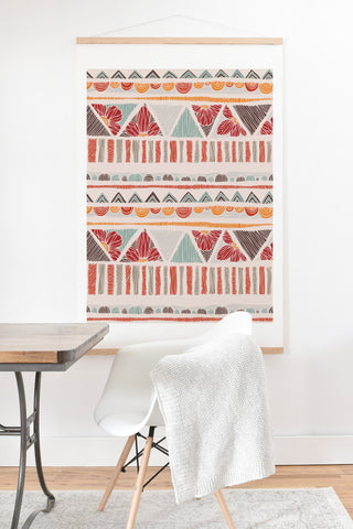 Valentina Ramos Ethnic boho stripes Art Print And Hanger