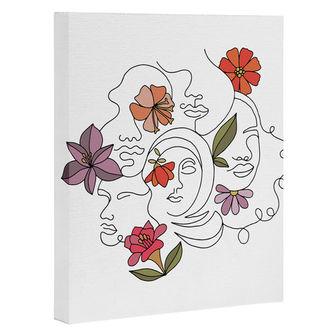 Valentina Ramos Faces and Flowers Art Canvas
