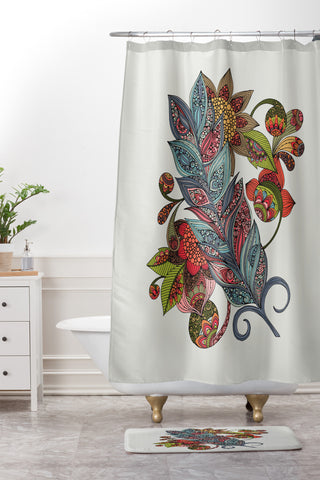 Valentina Ramos Feather Shower Curtain And Mat