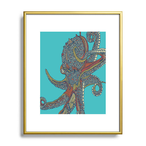 Valentina Ramos Octopus 01 TARGET Metal Framed Art Print