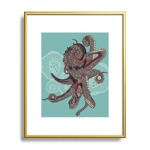 Valentina Ramos Octopus Bloom Metal Framed Art Print