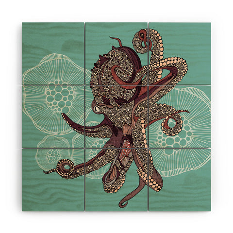Valentina Ramos Octopus Bloom Wood Wall Mural