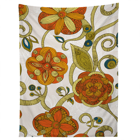 Valentina Ramos Orange Flowers Tapestry